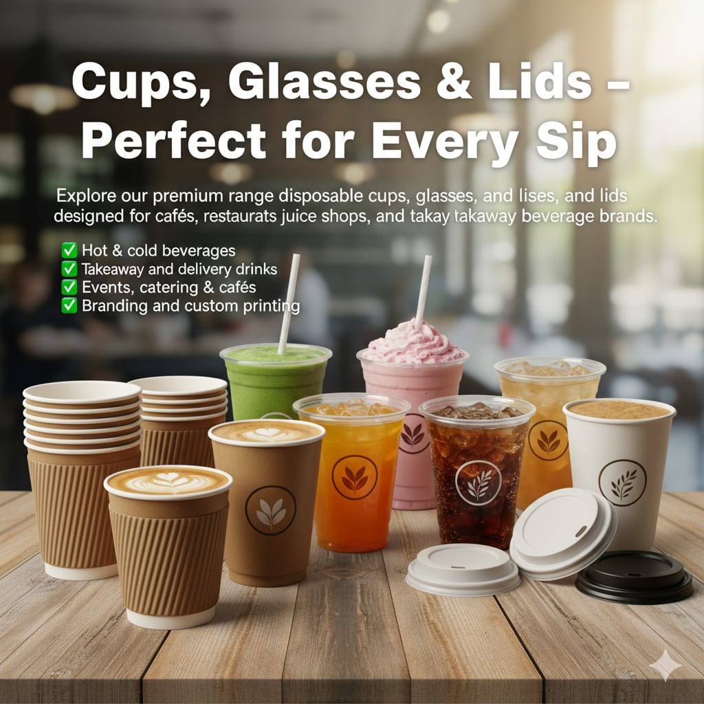 Cup, Glass & Lids